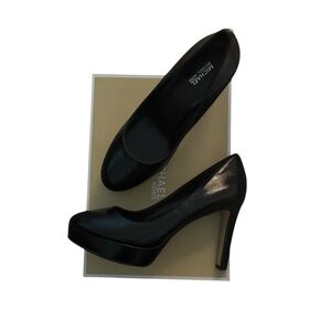 Michael Kors Chantal Crinkled Patent Leather Platform Pump